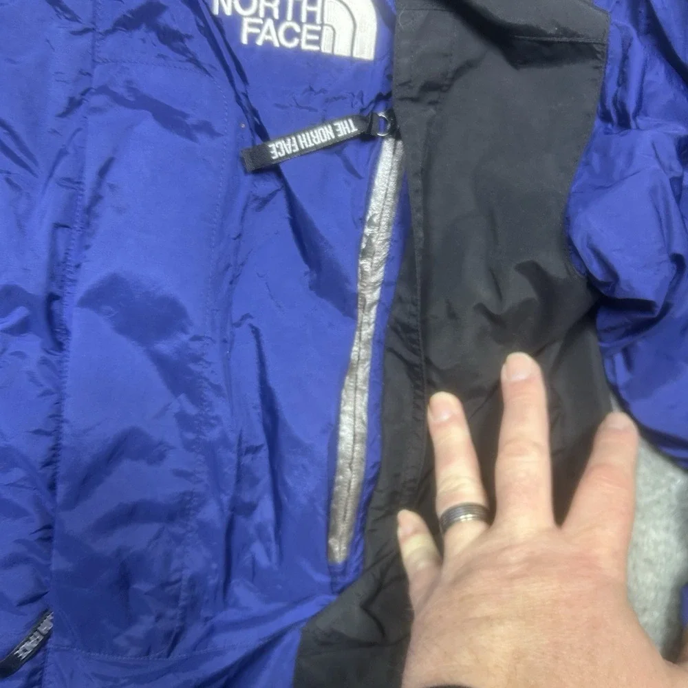 Vintage The North Face Jacket Mens L Blue Black Gore-Tex‎ Mountain Light Ski 90s